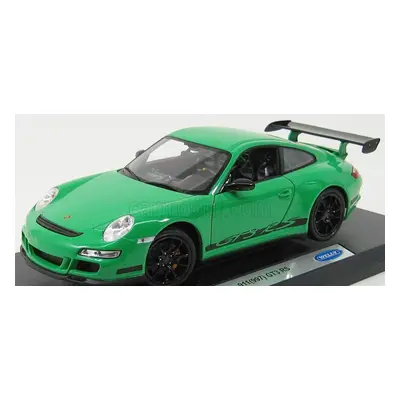 Welly Porsche 911 997 Gt3rs 2010 1:18 Zelená Černá