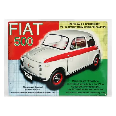 Edicola Accessories Metal Plate - Fiat 500 1:1 Různé