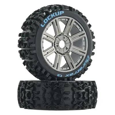 Duratrax kolo 3.2" Buggy H17x34mm Lockup C2 Spoke chrom (2)