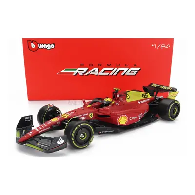 Bburago Ferrari F1-75 Scuderia Ferrari N 55 1:24, červená