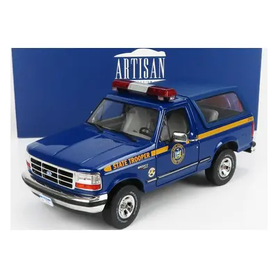 Greenlight Ford usa Bronco Xlt New York State Police Department 1996 1:18 Blue