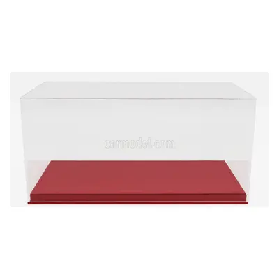 Luxbox Vetrina display box Base In Ecopelle Rossa 1:18, červená