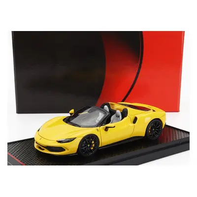 Bbr-models Ferrari 296 Gts Spider 2022 - Black Wheels 1:43 Giallo Modena - Žlutá