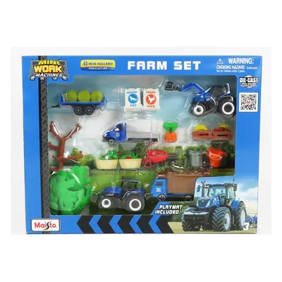 Maisto New holland Farm Set T7-315 Tractor With Accessories 2018 1:64 Různé