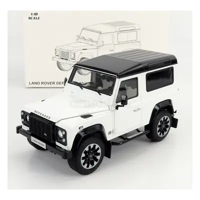 Lcd-model Land rover Defender 90 Works V8 70th Edition 2018 1:18 Bílá