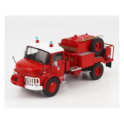 Edicola Mercedes benz Laf 911 Camiva Tanker Truck Sapeurs Pompiers France 1973 1:43 Červená Bílá