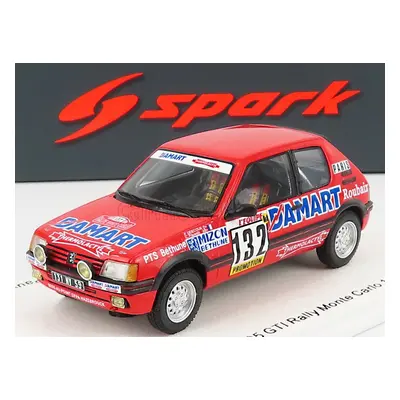 Spark-model Peugeot 205 1.6 Gti N 132 Rally Montecarlo 1986 Francois Delecour - Anne Chantal Pau