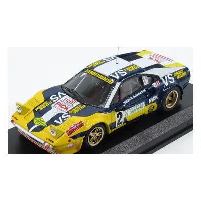 Best-model Ferrari 308 Gtb Gr4 N 2 Rally Valli Piacentine 1980 Nico - Barban 1:43 Žlutá Modrá