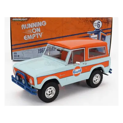 Greenlight Ford usa Bronco Open Gulf 1966 1:24 Světle Modrá Oranžová