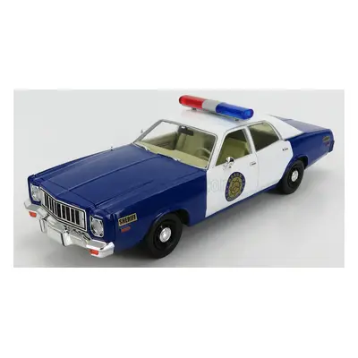 Greenlight Plymouth Fury Police Osage County Sheriff 1975 1:18 Modrá Bílá