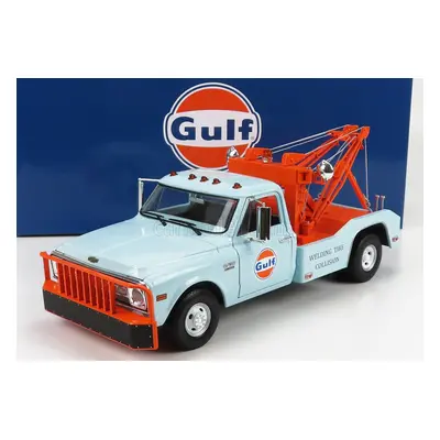 Greenlight Chevrolet C-30 Pick-up Gulf Odtahový vůz 1969 1:18, světle modrá