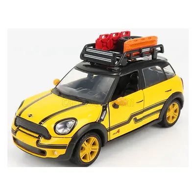 Motor-max Mini Cooper S Countryman With Roof Rack 2011 1:24 Žlutá Černá