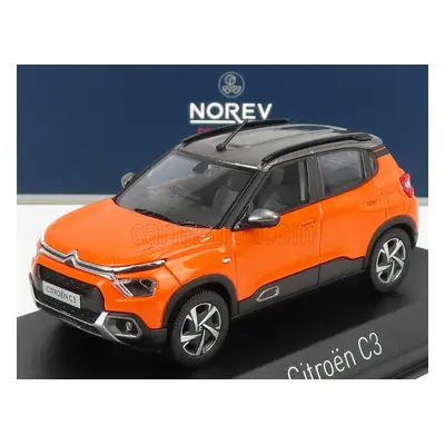 Norev Citroen C3 2021 1:43 Oranžově Šedá