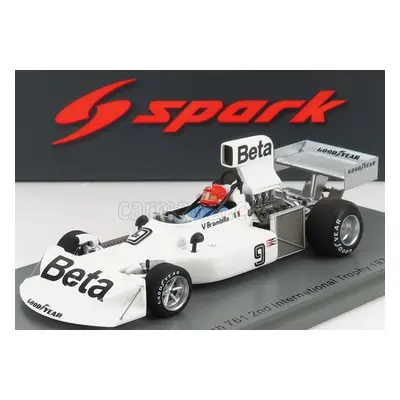 Spark-model March F1 761 N 9 2nd International Trophy 1976 V.brambilla 1:43 Bílá