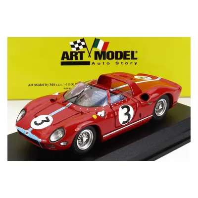 Art-model Ferrari 330p Spider N 3 Winner Tourist Trophy 1964 G.hill 1:43 Červená Světle Modrá