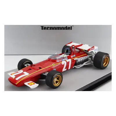 Tecnomodel Ferrari F1 312b N 27 Belgium Gp (with Pilot Figure) 1970 Jacky Ickx 1:18 Červená Bí