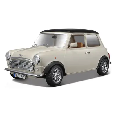 Bburago Mini Cooper 1969 1:18 krémová