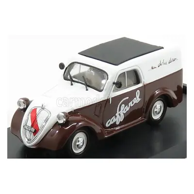 Brumm Fiat 500b Van Pubblicitario Caffarel Cioccolato 1950 1:43 Hnědá Bílá