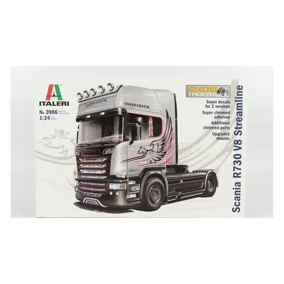 Italeri Scania R730 Tractor Truck V8 Streamline Silver Griffin 2-assi 2011 1:24 /