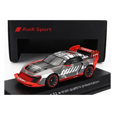 Spark-model Audi S1 E-tron Quattro N 0 Presentation 2023 1:43 Stříbrná Červená Černá