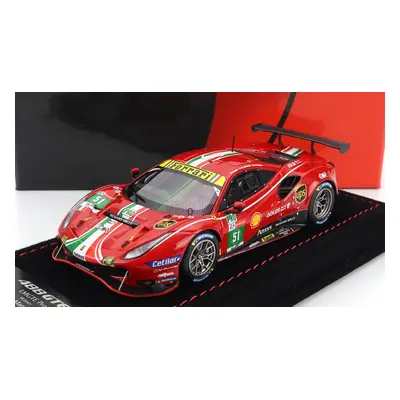 Bbr-models Ferrari 488 Gte 3.9l Turbo V8 Team Af Corse N 51 1:43, červená