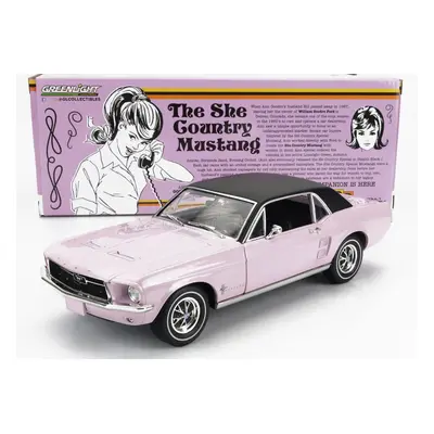 Greenlight Ford usa Mustang Coupe 1968 - The She Country Mustang 1:18, růžová