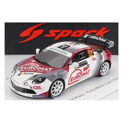 Spark-model Renault Alpine A110 Rally N 53 Rally Montecarlo 2022 C.casanova D.corvi 1:43 Bílá Če