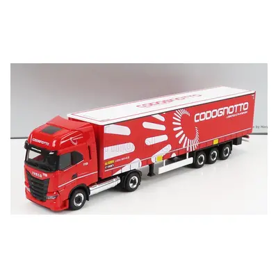 Herpa Iveco fiat S-way Truck Telonato Codognotto Transports 2020 1:87 Red