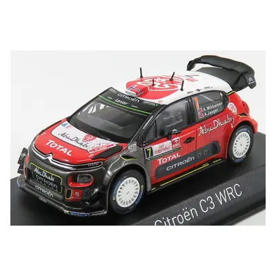 Norev Citroen C3 Wrc Abu Dhabi N 7 Rally Pologne 2017 A.mikkelsen - A.jaeger 1:43 Červená Bílá Č