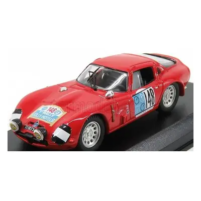 Best-model Alfa romeo Tz2 N 148 Rally Pergusa Jolly Hotel 1965 De Adamich - Lini 1:43 Red