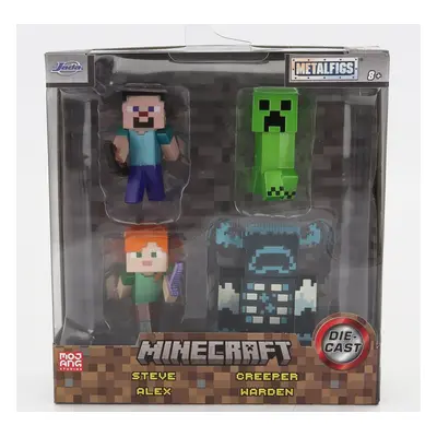 Jada Figures Set 4x Minecraft Metal Nano Figure Videogame - Cm. 5.0 1:50 Různé