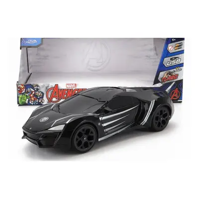 Jada Lykan Hypersport 2017 - Black Panther 1:16 Matt Black