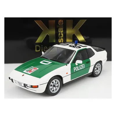 Kk-scale Porsche 924 Autobahn Polizei Dusseldorf Police Coupe 1985 1:18 Zelená Bílá