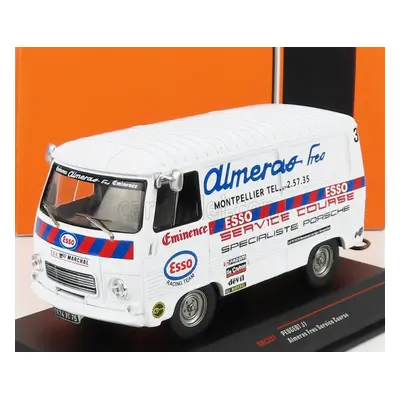 Ixo-models Peugeot J7 Van Esso Almeras Fres Service Course 1969 1:43 Bílá