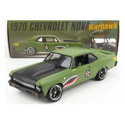 Gmp Chevrolet Nova Warhawk Coupe 1970 1:18 Zelená Černá