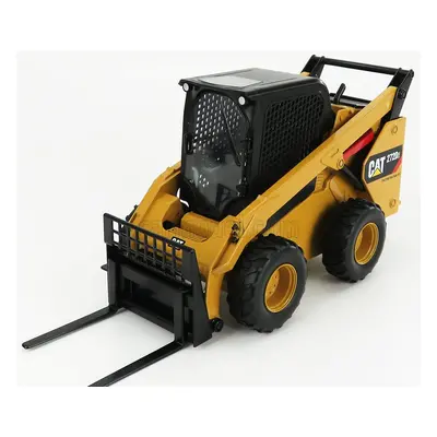 Dm-models Caterpillar Cat272d Ruspa Gommata - Skid Steer Loader 1:16 Žlutá Černá