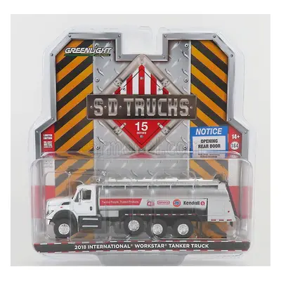 Greenlight International Workstar Tanker Truck Fuel 4-assi 2018 1:64 Bílé Stříbro