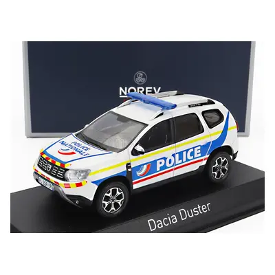 Norev Dacia Duster Police Nationale 2021 1:43 Bílá Modrá Žlutá