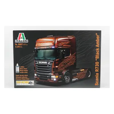 Italeri Scania R730 Tractor Truck Black Amber 2-assi 2011 1:24 /