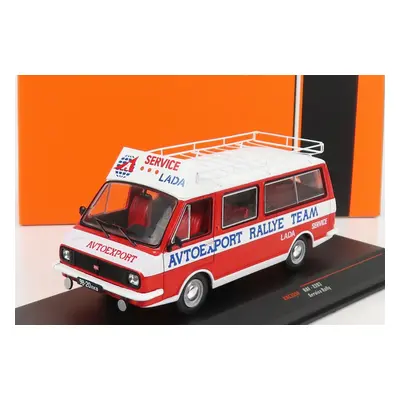 Ixo-models RAF 2203 Minibus Team Rally Lada Service Assistance 1984 1:43 Červená Bílá