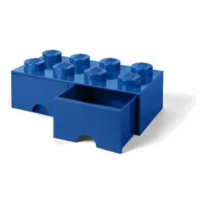 LEGO úložný box s šuplíky 250x500x180mm - modrý