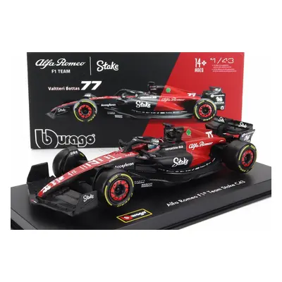 Bburago Alfa romeo F1 C43 Team Stake N 77 Season 2023 Valtteri Bottas 1:43, černá