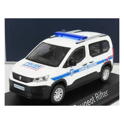 Norev Peugeot Rifter Police Municipale 2019 1:43 Bílá Modrá