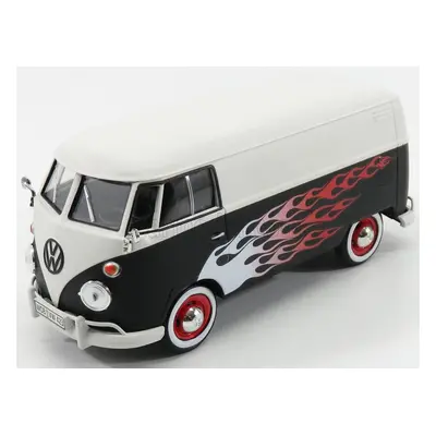 Motor-max Volkswagen T1 Type 2 Van Custom Garage 1962 1:24 Matná Černá Bílá