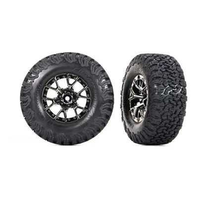 Traxxas kolo 2.2/3.0", disk Raptor R černý chrom, pneu BFGoodrich T/A KO2 (2)