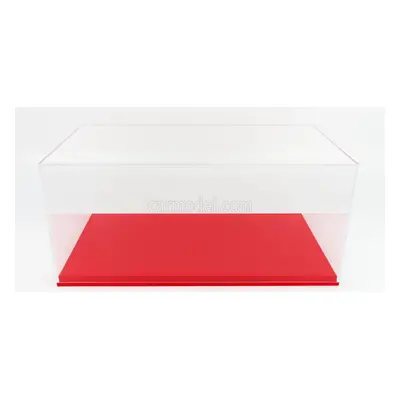 Luxcase Vetrina display box Base In Ecopelle Rossa 1:12, červená