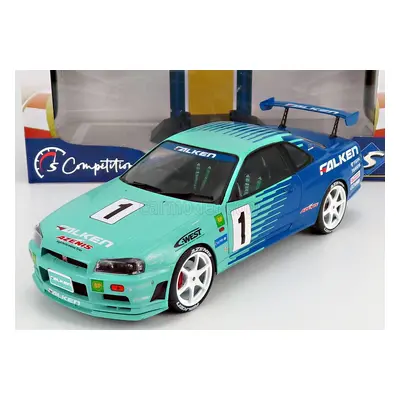 Solido Nissan Skyline (r34) Gt-r Falken Drift Livery 1999 1:18 Blue