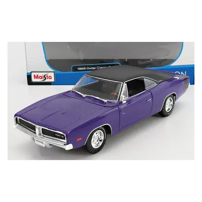 Maisto Dodge Charger R/t Coupe 1969 1:18 Purple Met