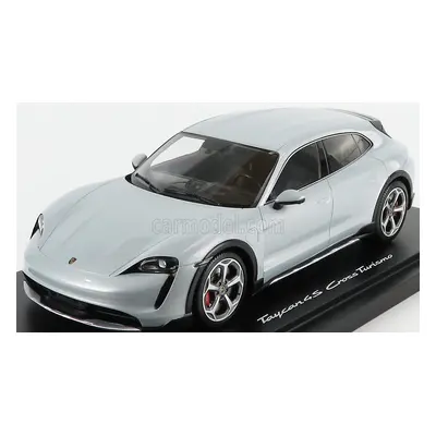 Minichamps Porsche Taycan 4s Cross Turismo 2021 - Con Vetrina - With Showcase 1:18 Ice Grey