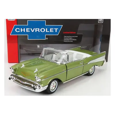 Autoworld Chevrolet Bel Air Cabriolet Open 1957 1:18 Green Met